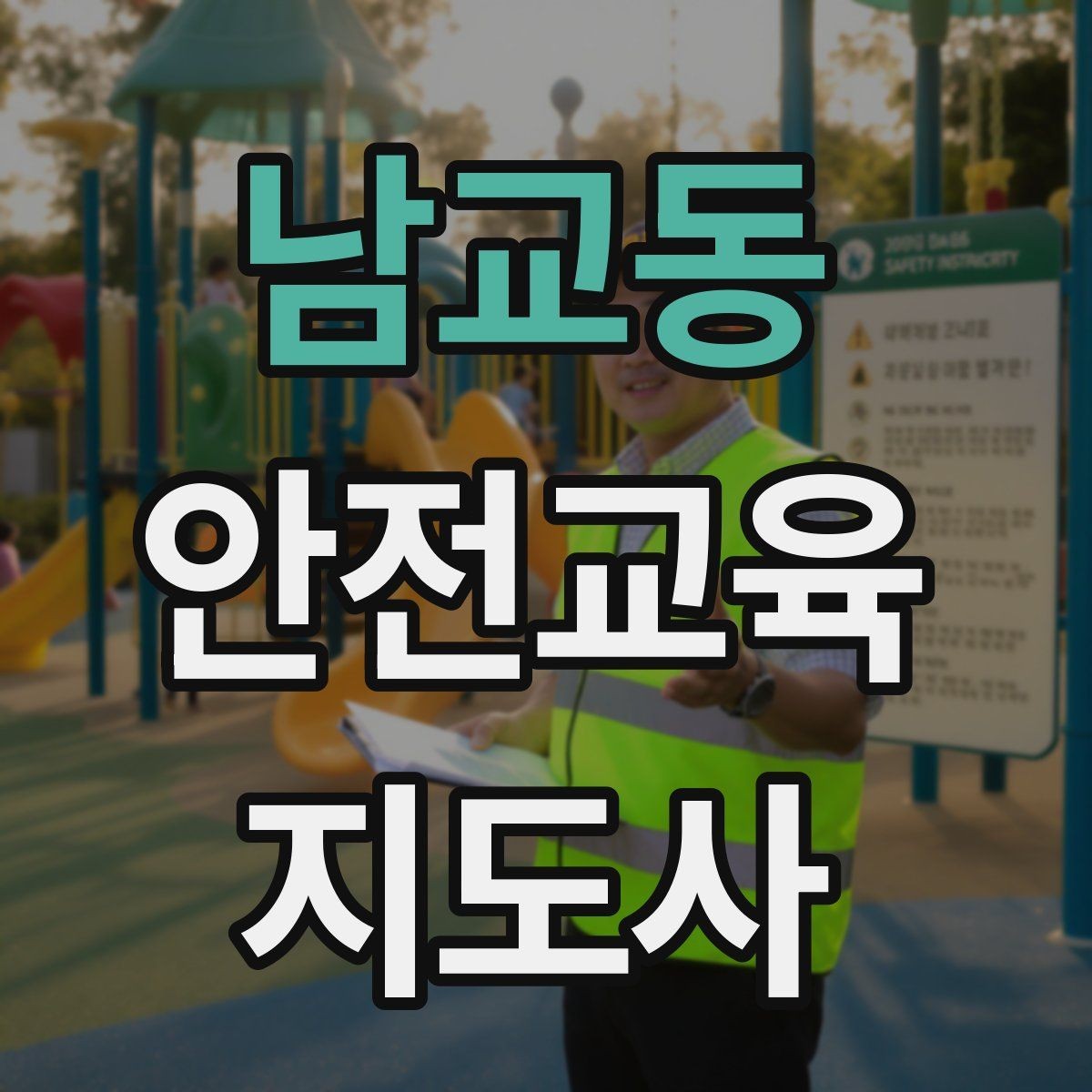 남교동 안전교육지도사 자격증 어린이 안전교육 지도 방법