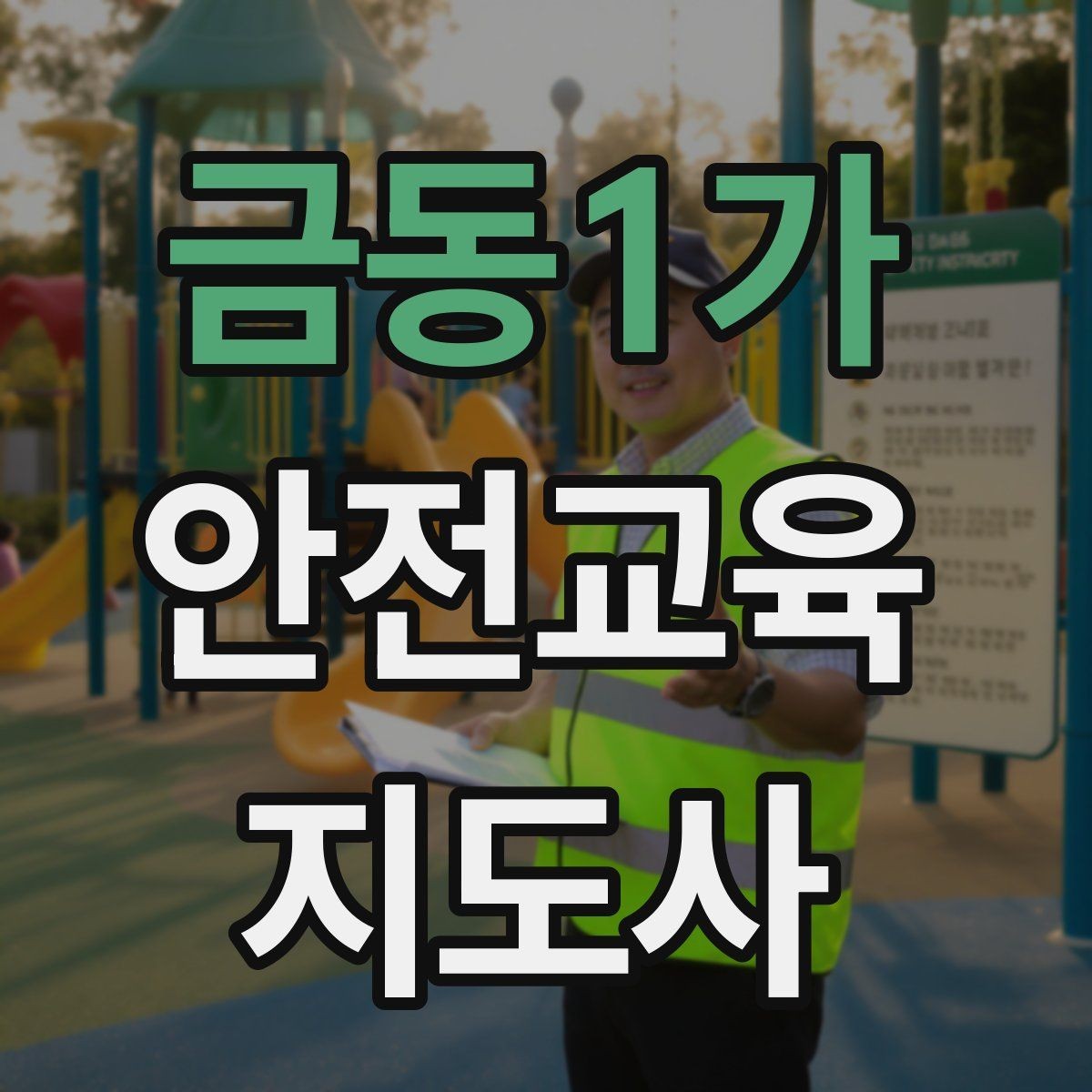 금동1가 안전교육지도사 자격증 초보자가 준비할 때 주의점