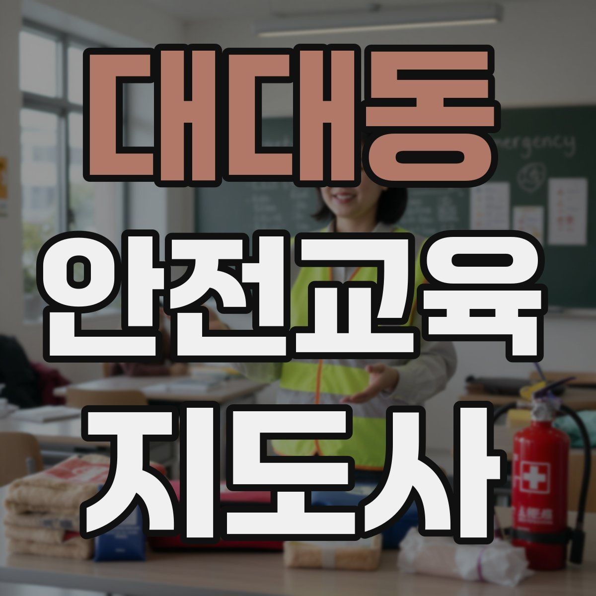 대대동 안전교육지도사 자격증 명절·연휴 전 생활안전 교육 아이디어