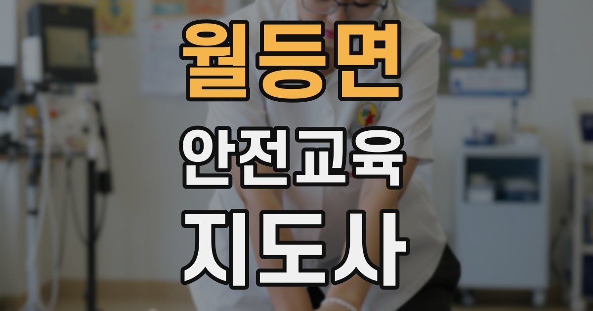 월등면 안전교육지도사 자격증