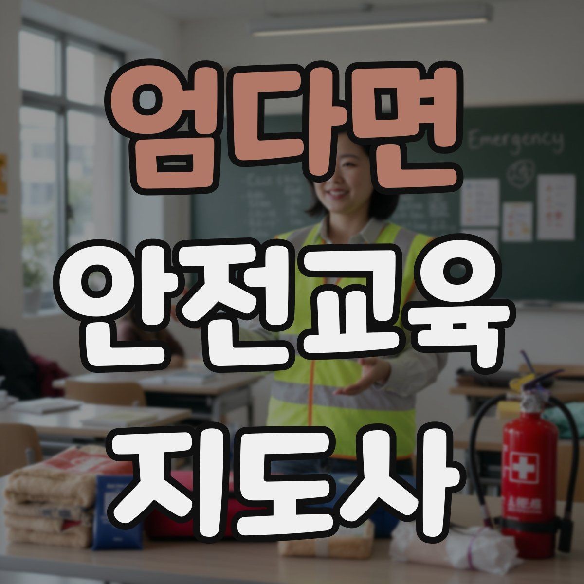엄다면 안전교육지도사 자격증 시험 문제 유형 알아보기