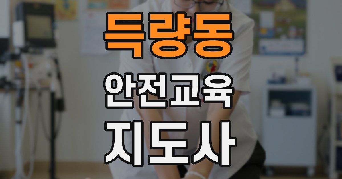 득량동 안전교육지도사 자격증