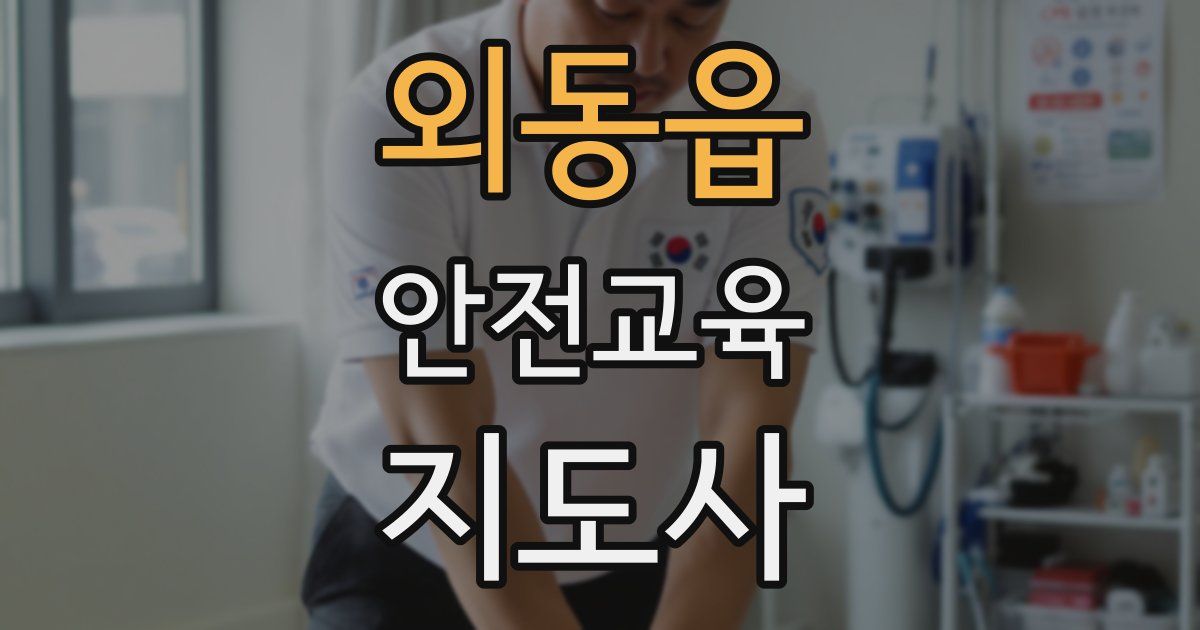 외동읍 안전교육지도사 자격증