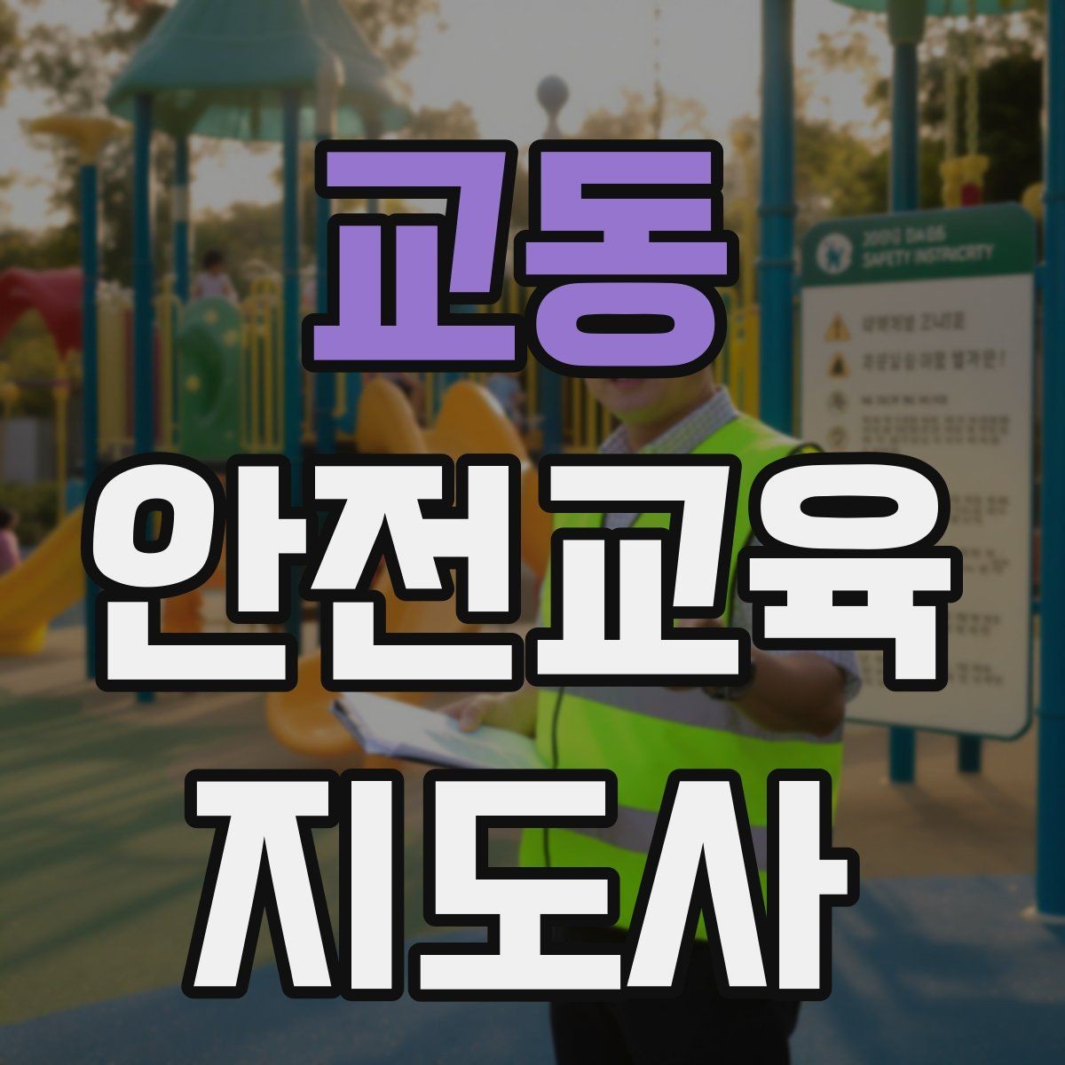 교동 안전교육지도사 자격증 비용 대비 활용 가치 정리