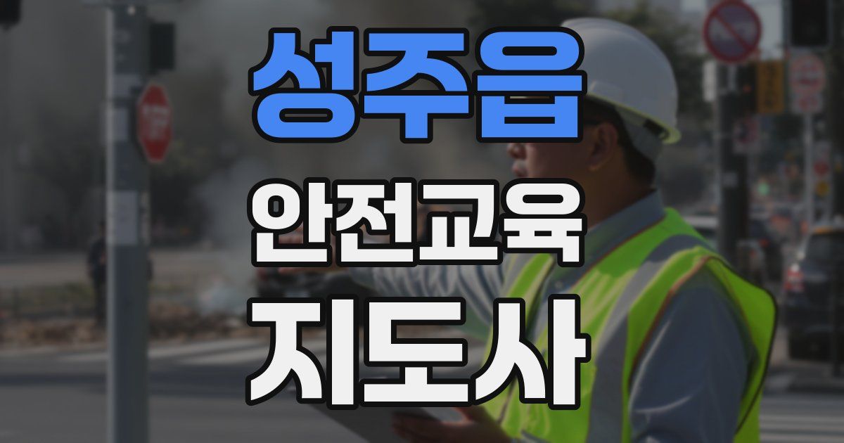 성주읍 안전교육지도사 자격증
