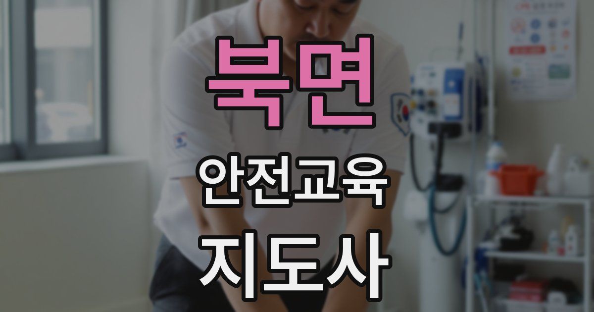 북면 안전교육지도사 자격증