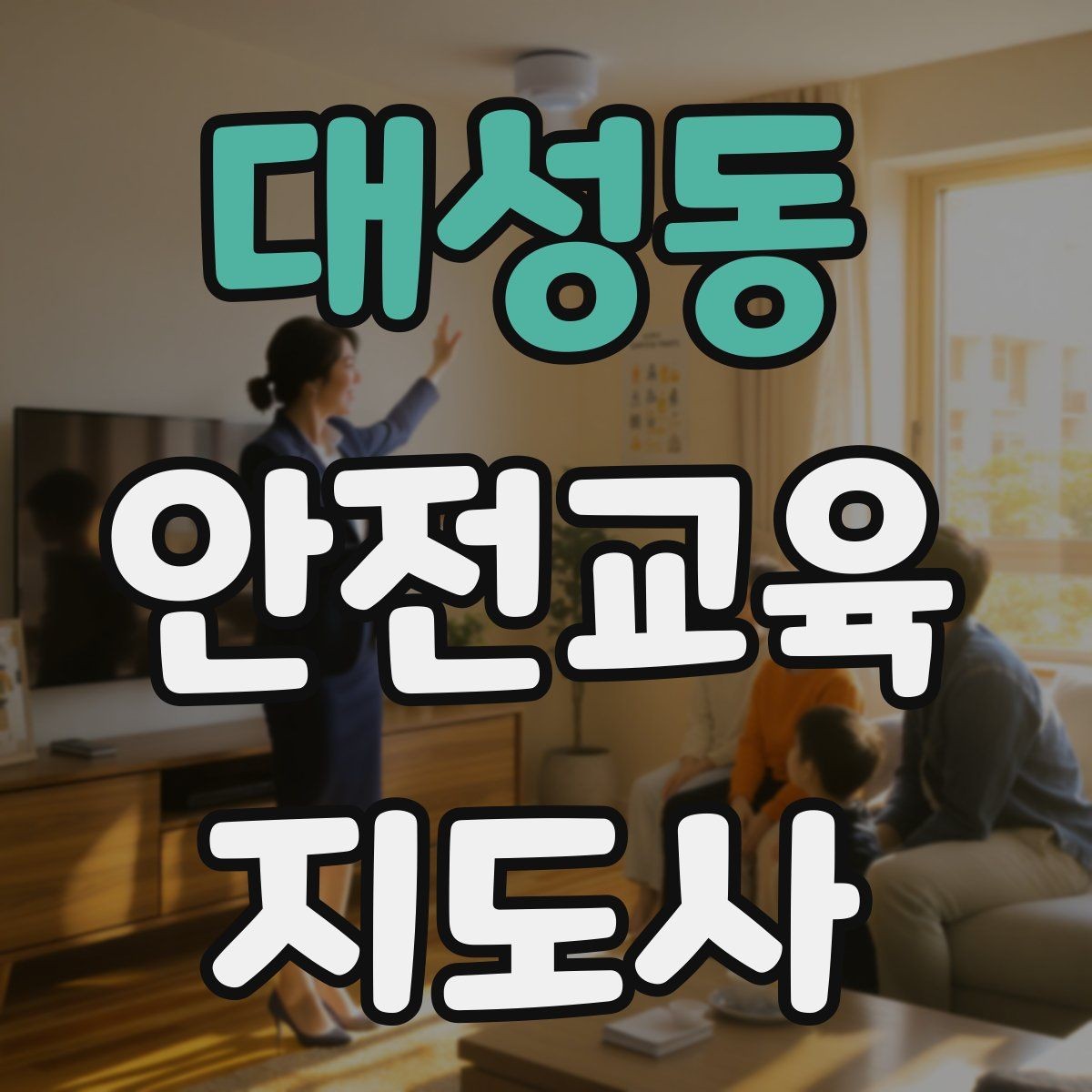 대성동 안전교육지도사 자격증 교육 대상의 반응이 적을 때 대처법