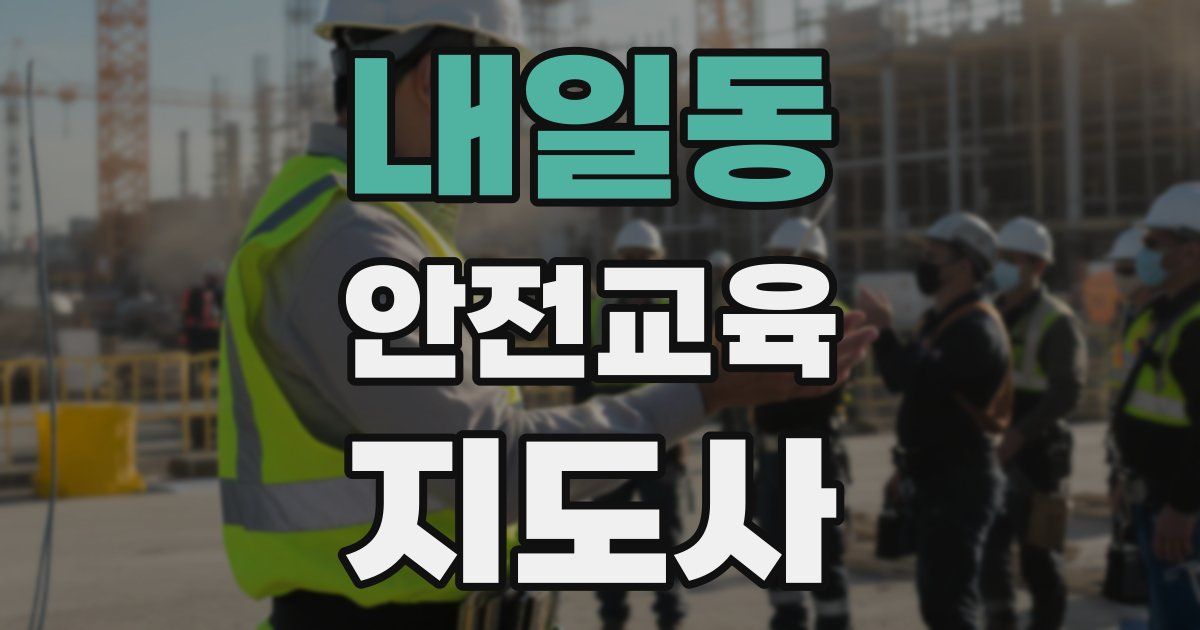 내일동 안전교육지도사 자격증