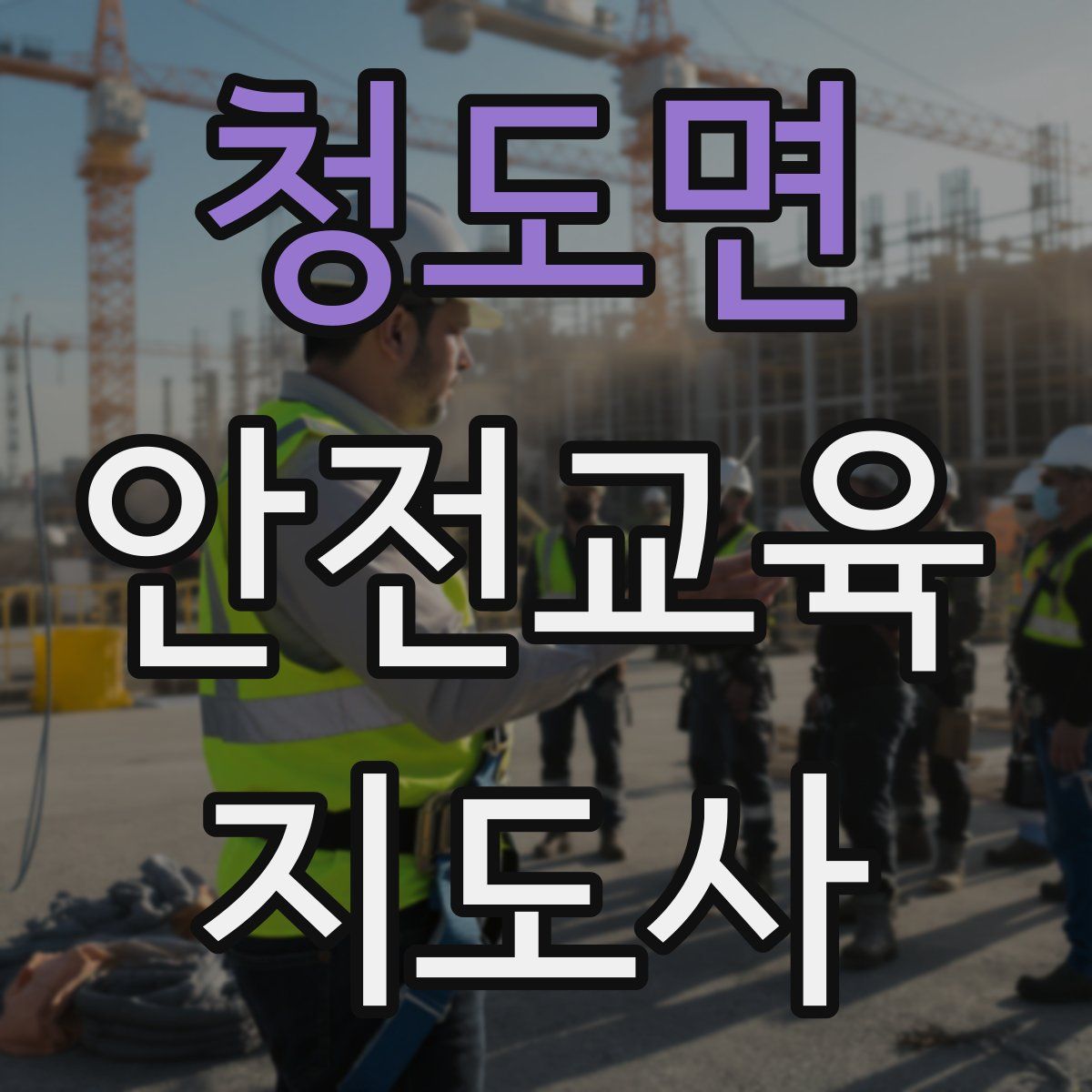 청도면 안전교육지도사 자격증