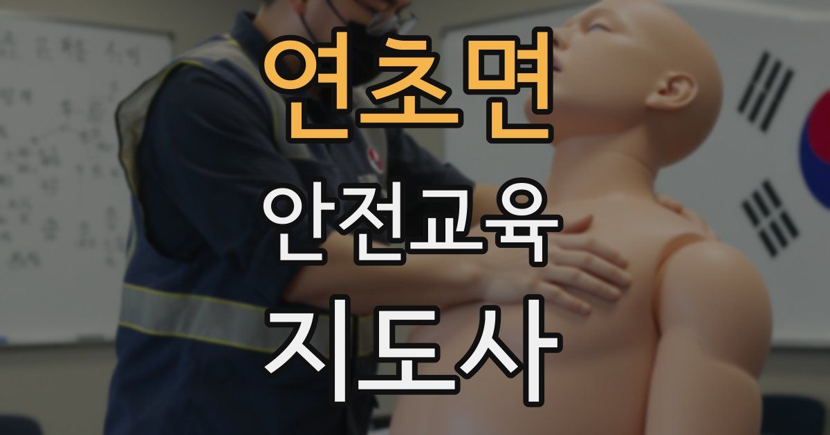 연초면 안전교육지도사 자격증