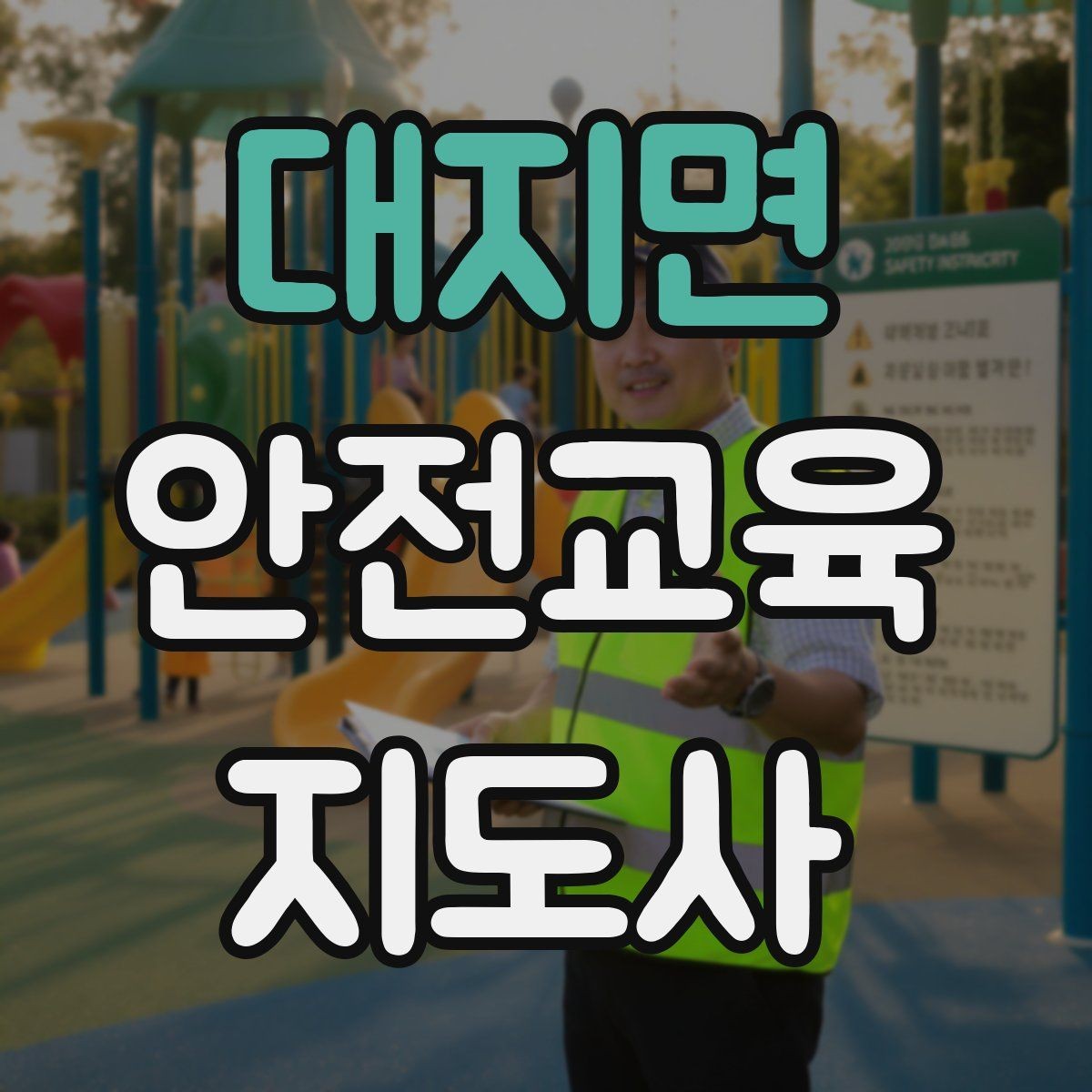 대지면 안전교육지도사 자격증 시험 준비 체크리스트