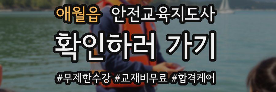 애월읍 안전교육지도사 자격증