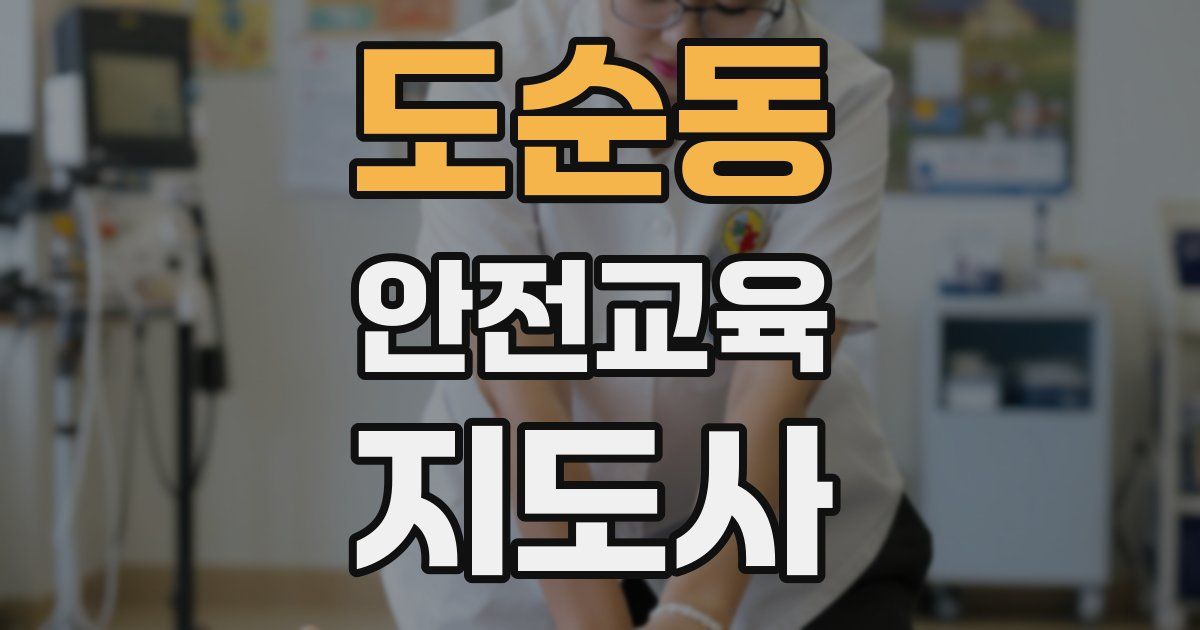 도순동 안전교육지도사 자격증