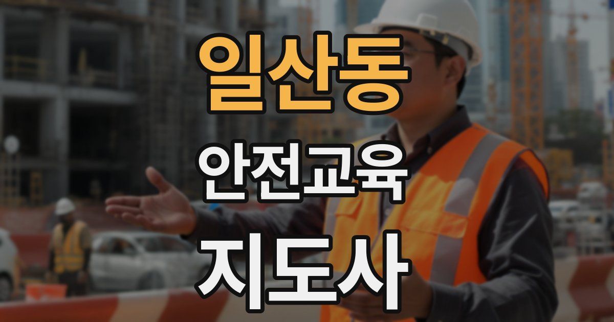 일산동 안전교육지도사 자격증