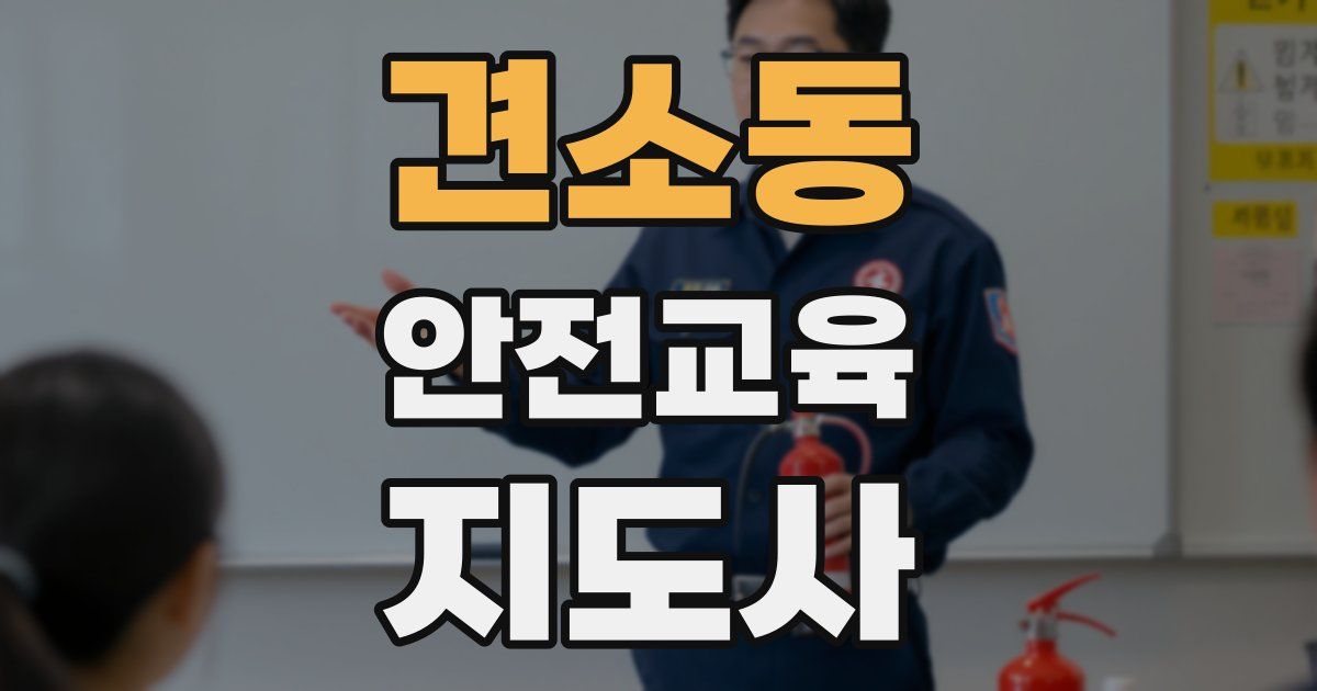 견소동 안전교육지도사 자격증