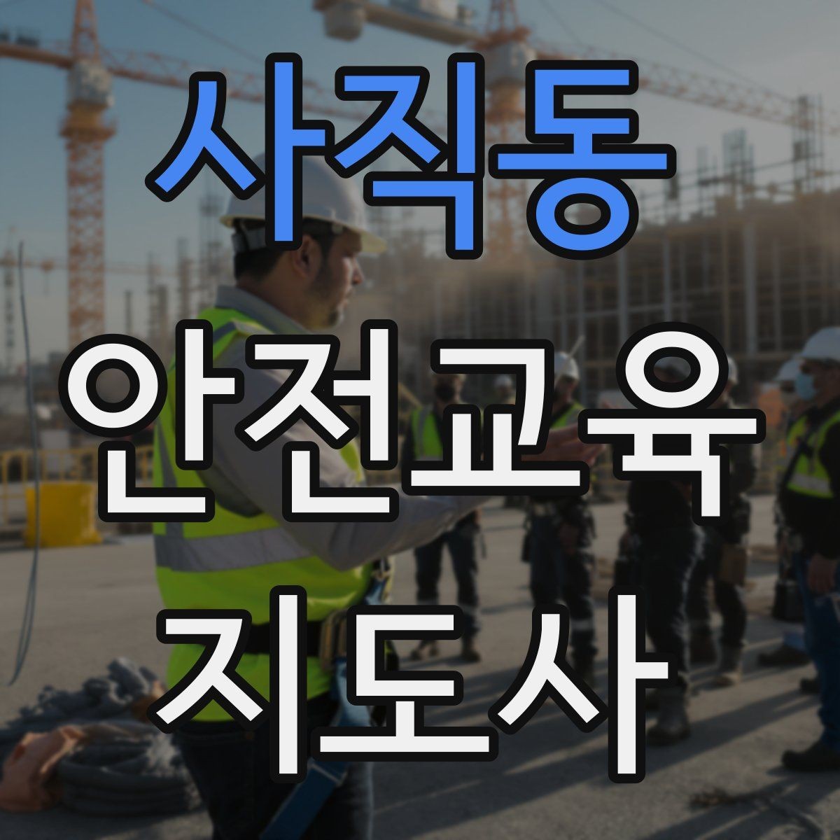 사직동 안전교육지도사 자격증 취득하면 활동 가능한 기관은