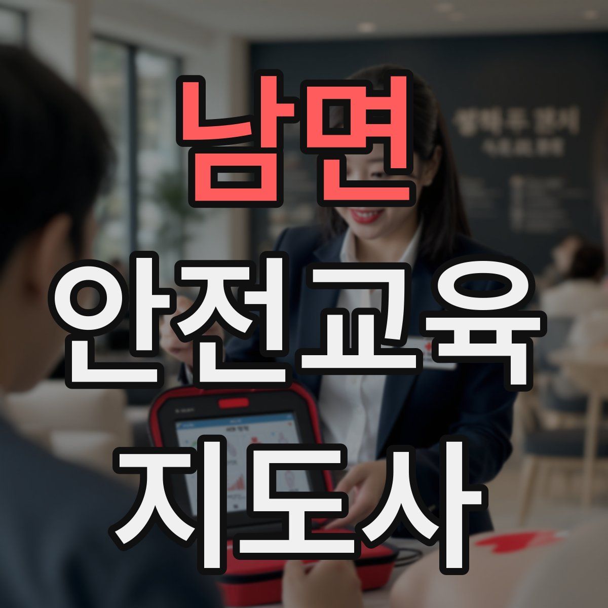 남면 안전교육지도사 자격증