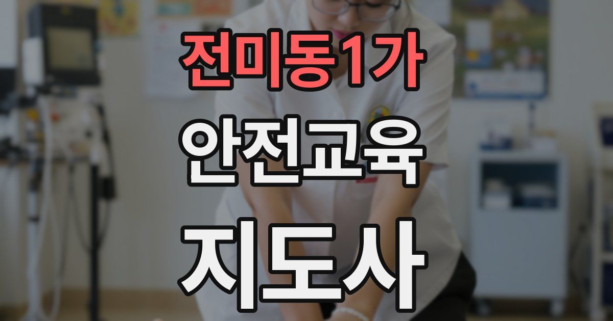 전미동1가 안전교육지도사 자격증