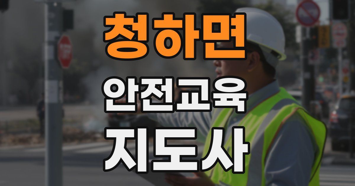 청하면 안전교육지도사 자격증