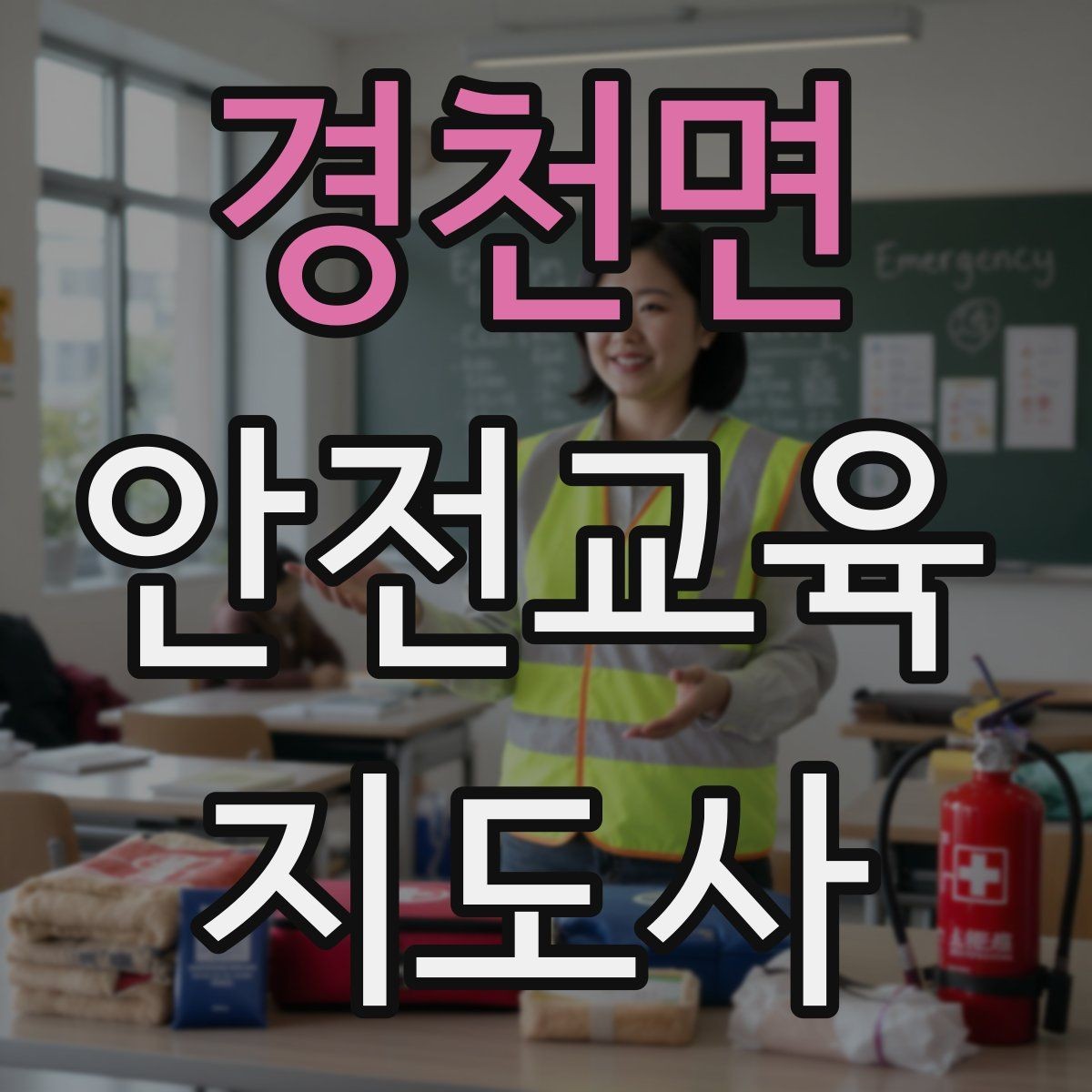 경천면 안전교육지도사 자격증 청소년기관 출강 준비에 필요한 것