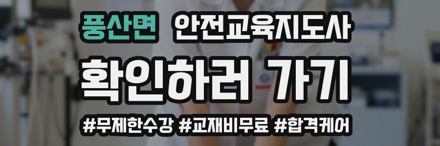 풍산면 안전교육지도사 자격증