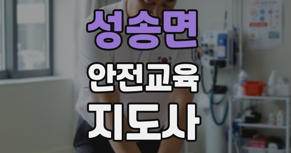 성송면 안전교육지도사 자격증