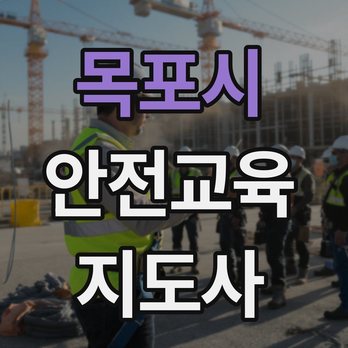 목포시 안전교육지도사 자격증 체험행사 부스 운영에 필요한 구성