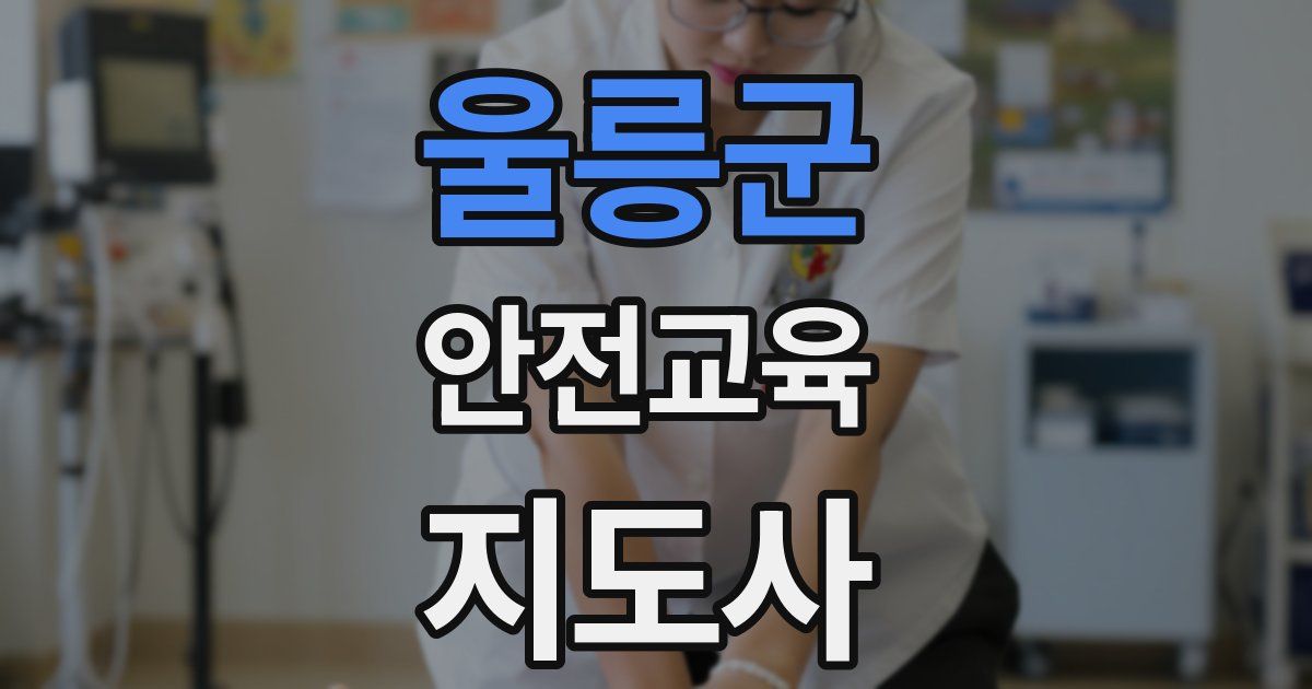 울릉군 안전교육지도사 자격증