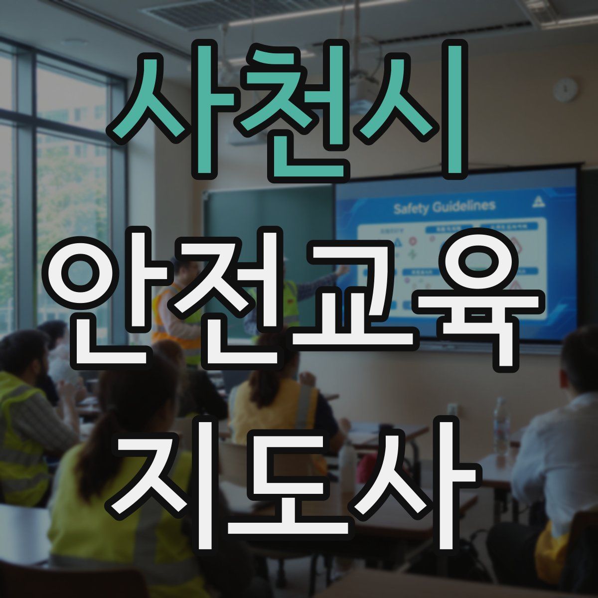 사천시 안전교육지도사 자격증