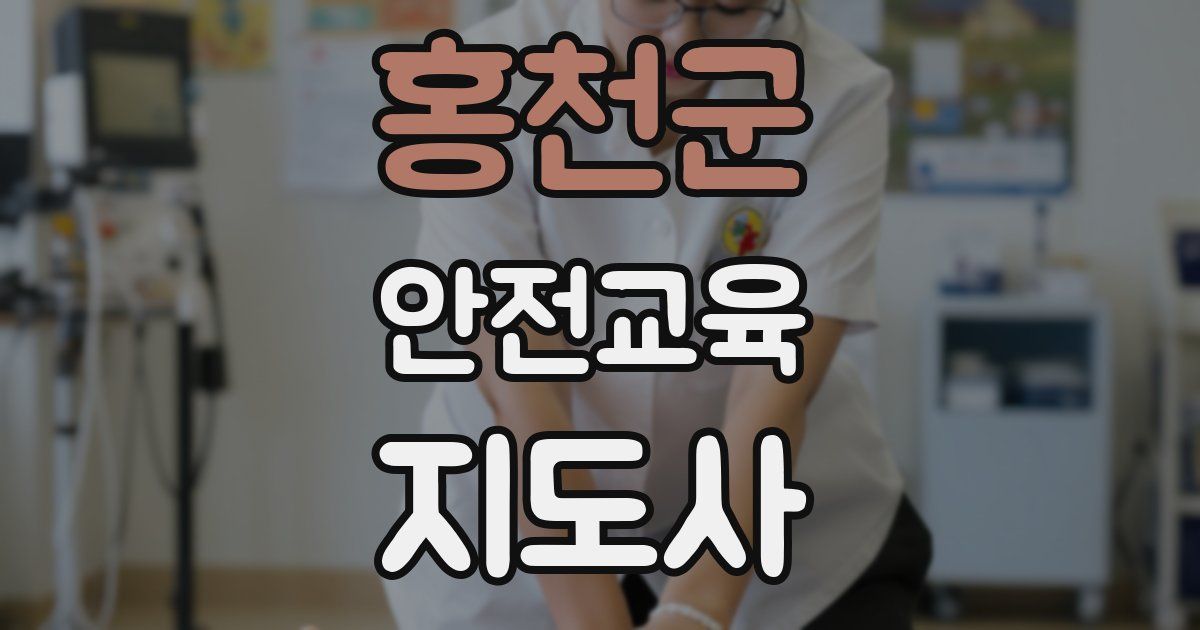 홍천군 안전교육지도사 자격증