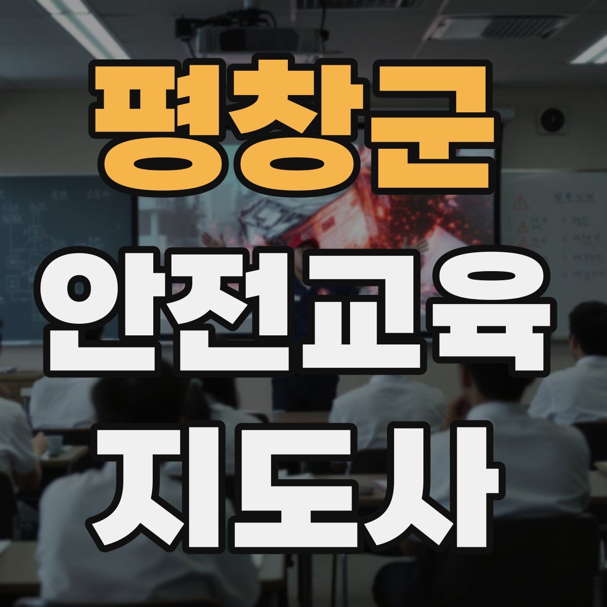 평창군 안전교육지도사 자격증