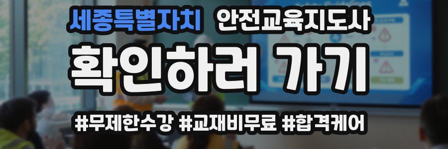 세종특별자치 안전교육지도사 자격증