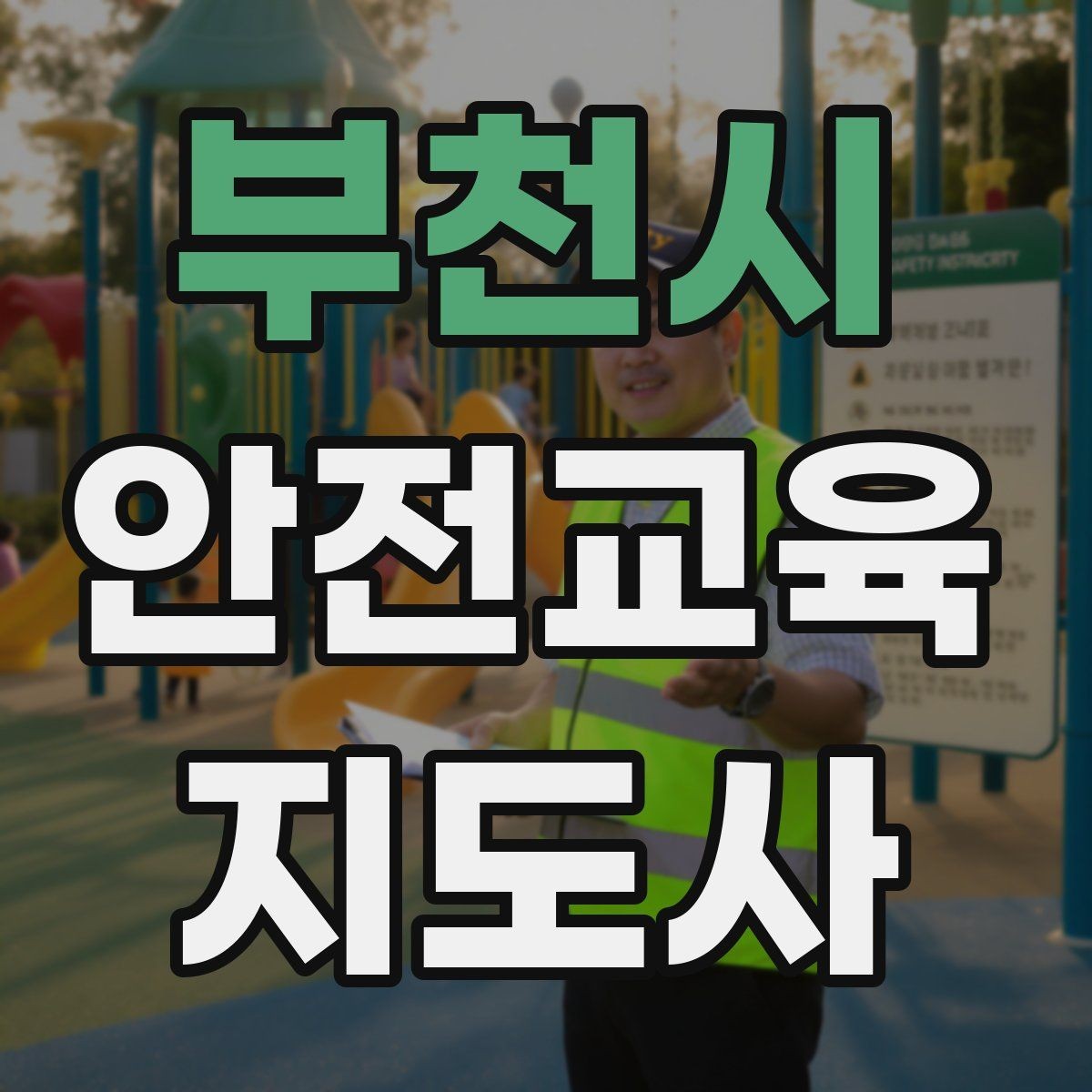 부천시 안전교육지도사 자격증 안전교육 분야 진출 전략