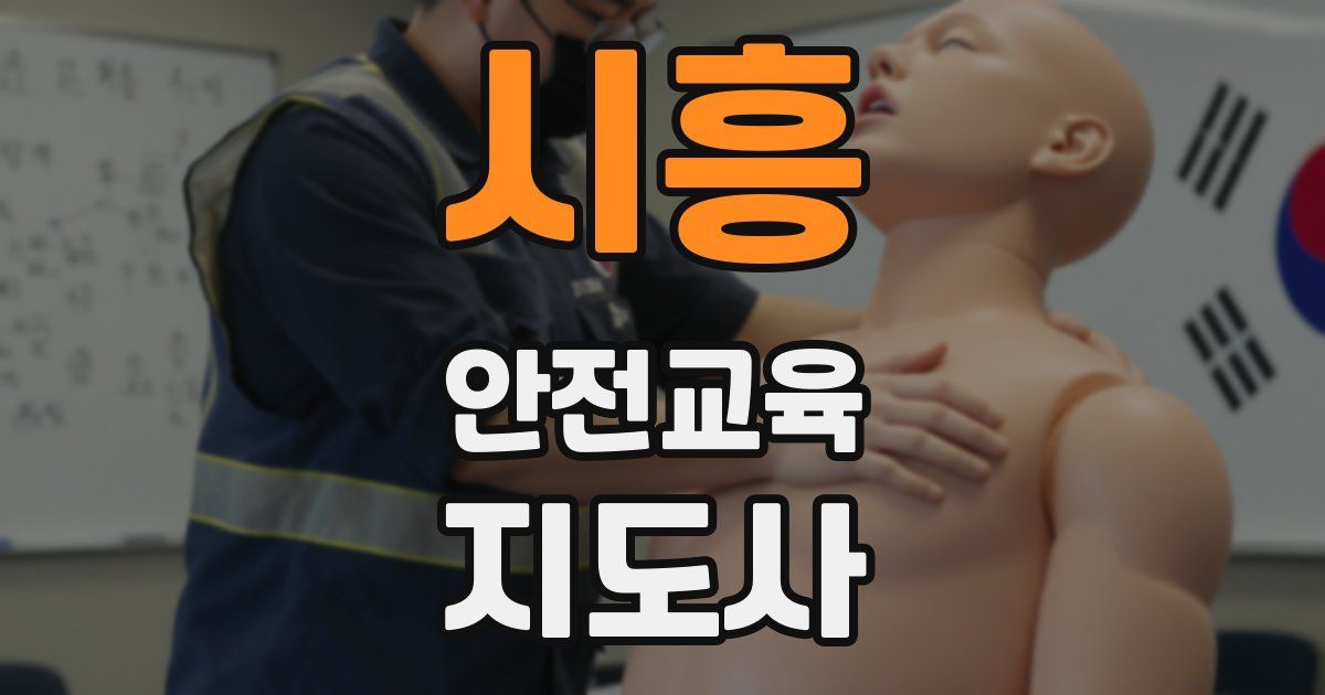 시흥 안전교육지도사 자격증