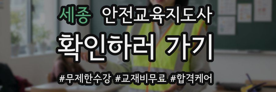 세종 안전교육지도사 자격증