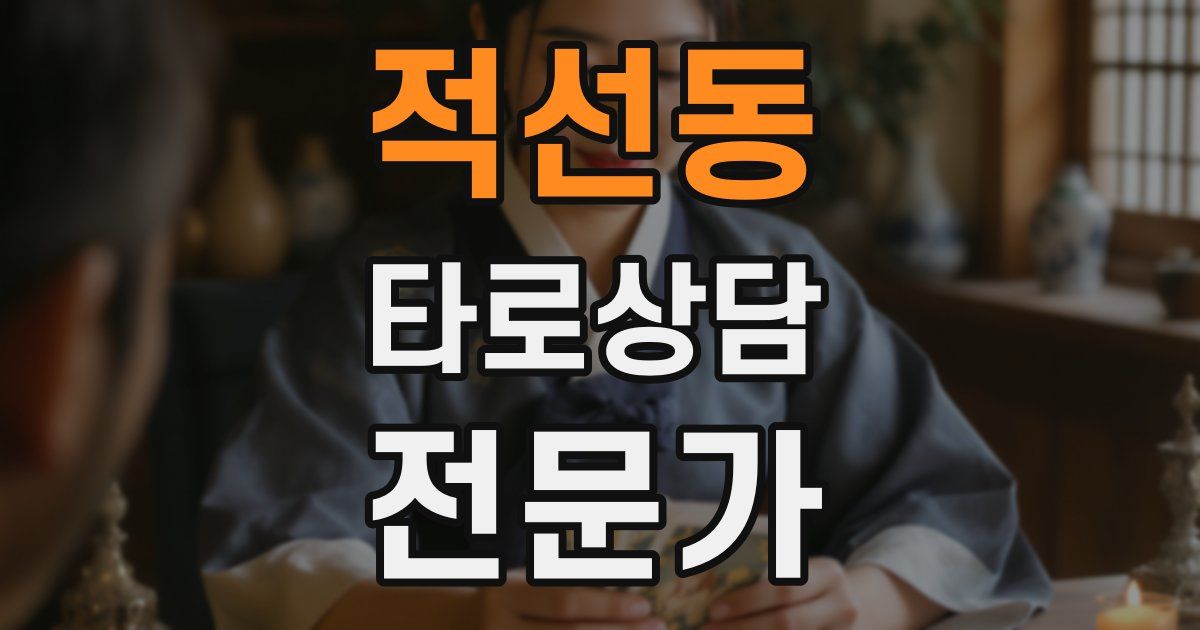 적선동 타로상담전문가 자격증