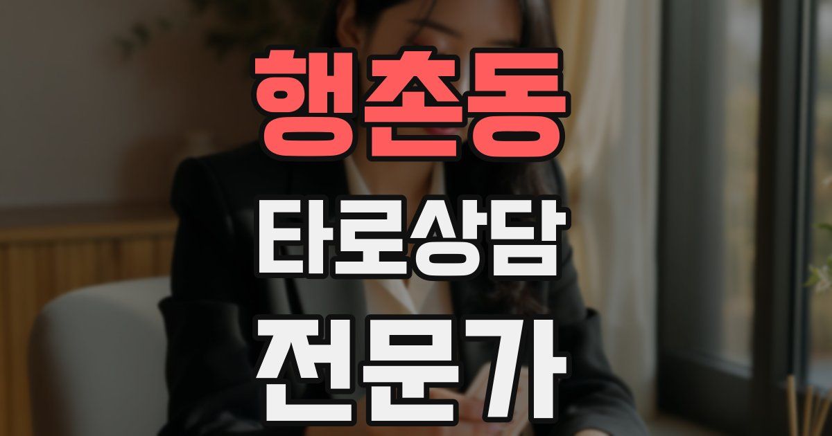 행촌동 타로상담전문가 자격증