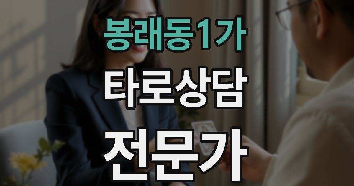 봉래동1가 타로상담전문가 자격증
