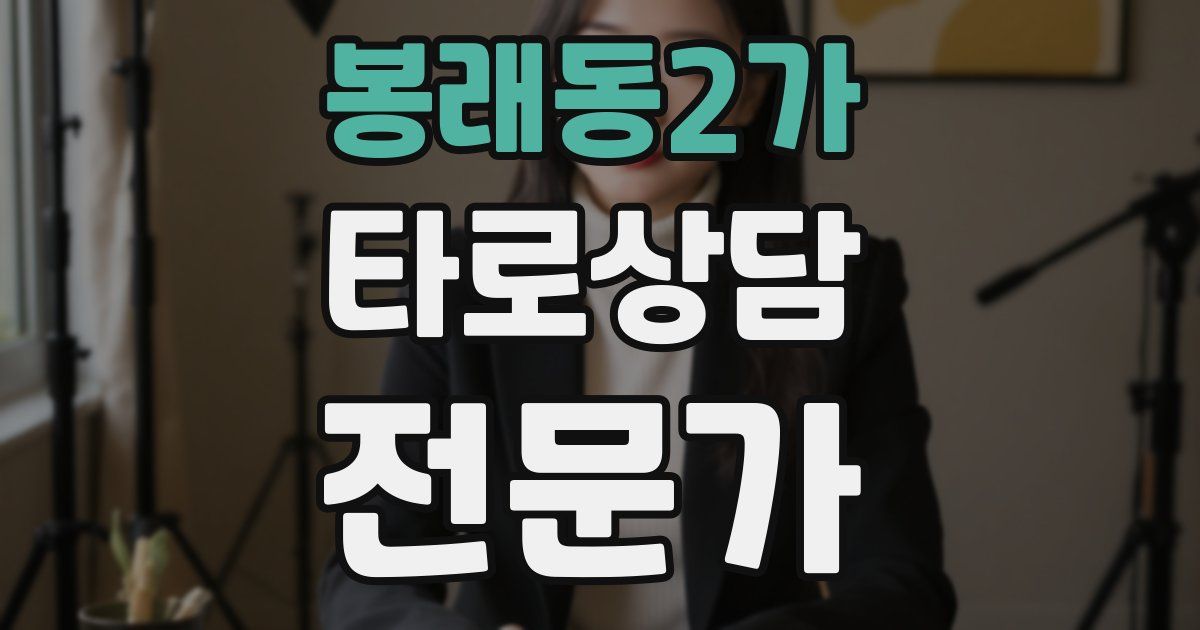 봉래동2가 타로상담전문가 자격증