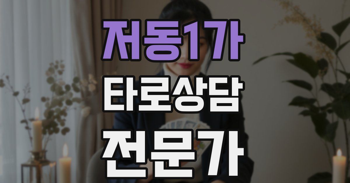 저동1가 타로상담전문가 자격증