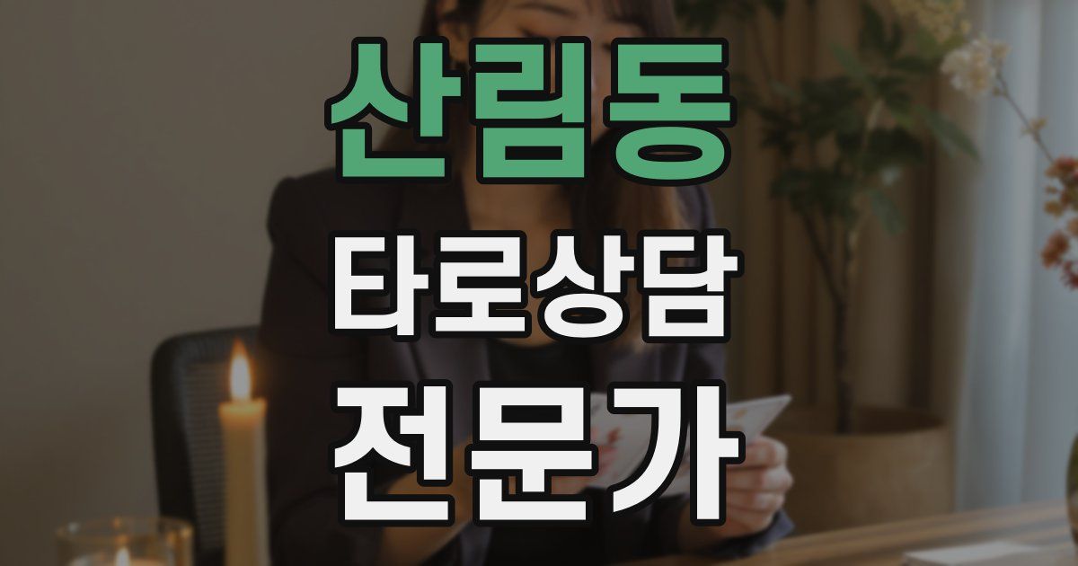 산림동 타로상담전문가 자격증