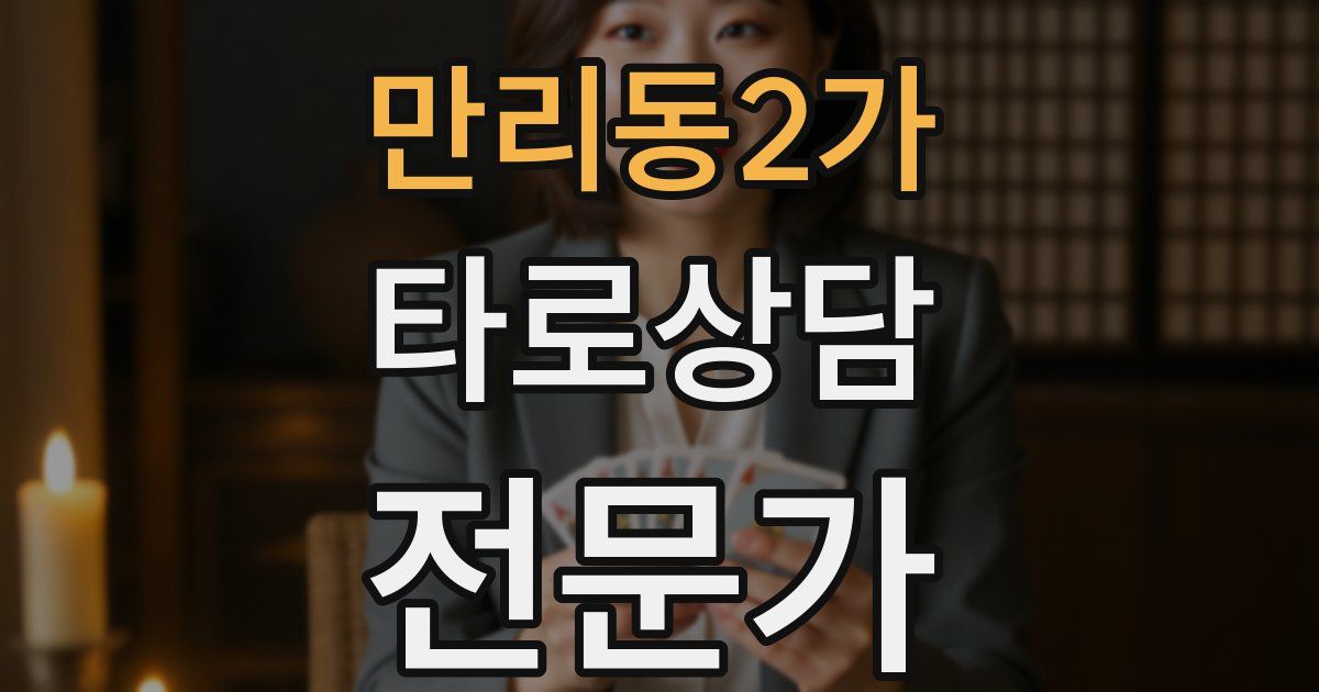 만리동2가 타로상담전문가 자격증