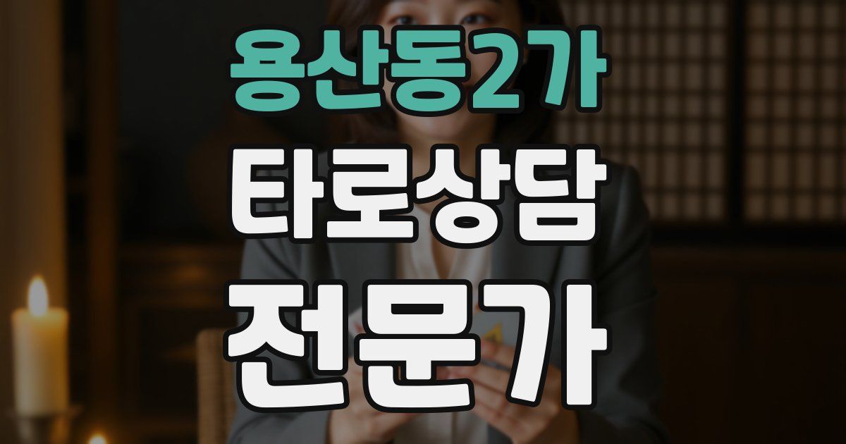 용산동2가 타로상담전문가 자격증