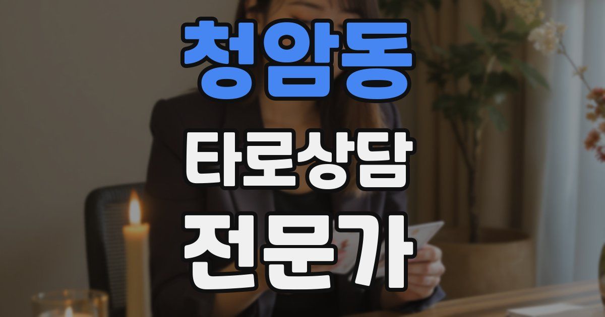 청암동 타로상담전문가 자격증