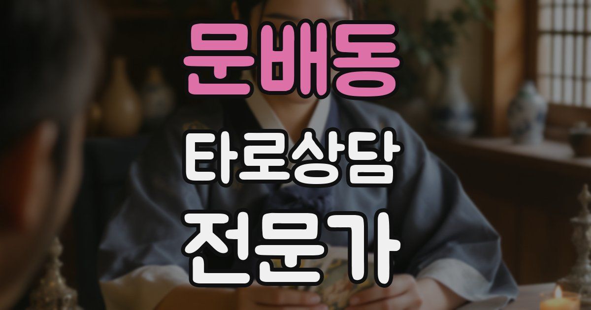 문배동 타로상담전문가 자격증