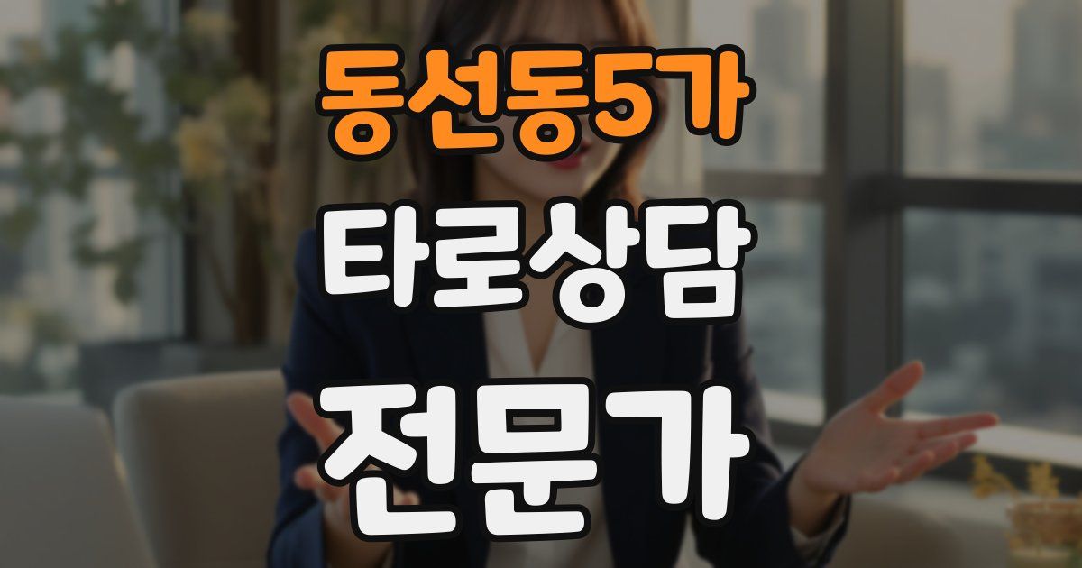 동선동5가 타로상담전문가 자격증