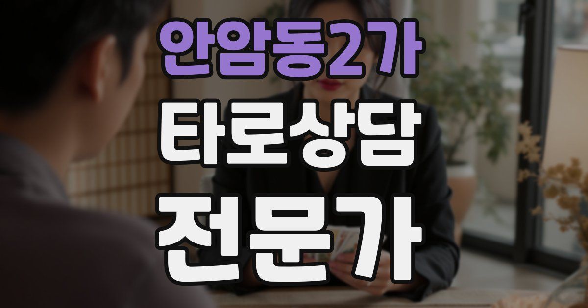 안암동2가 타로상담전문가 자격증