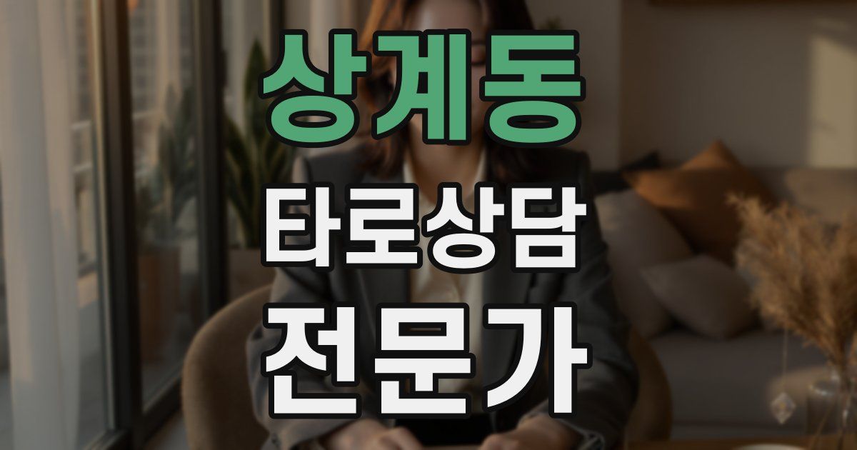 상계동 타로상담전문가 자격증