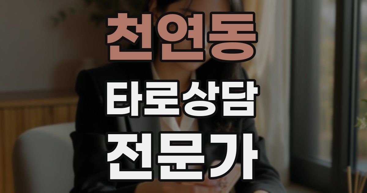 천연동 타로상담전문가 자격증