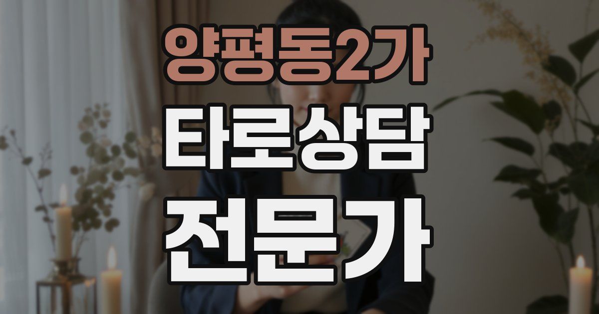 양평동2가 타로상담전문가 자격증